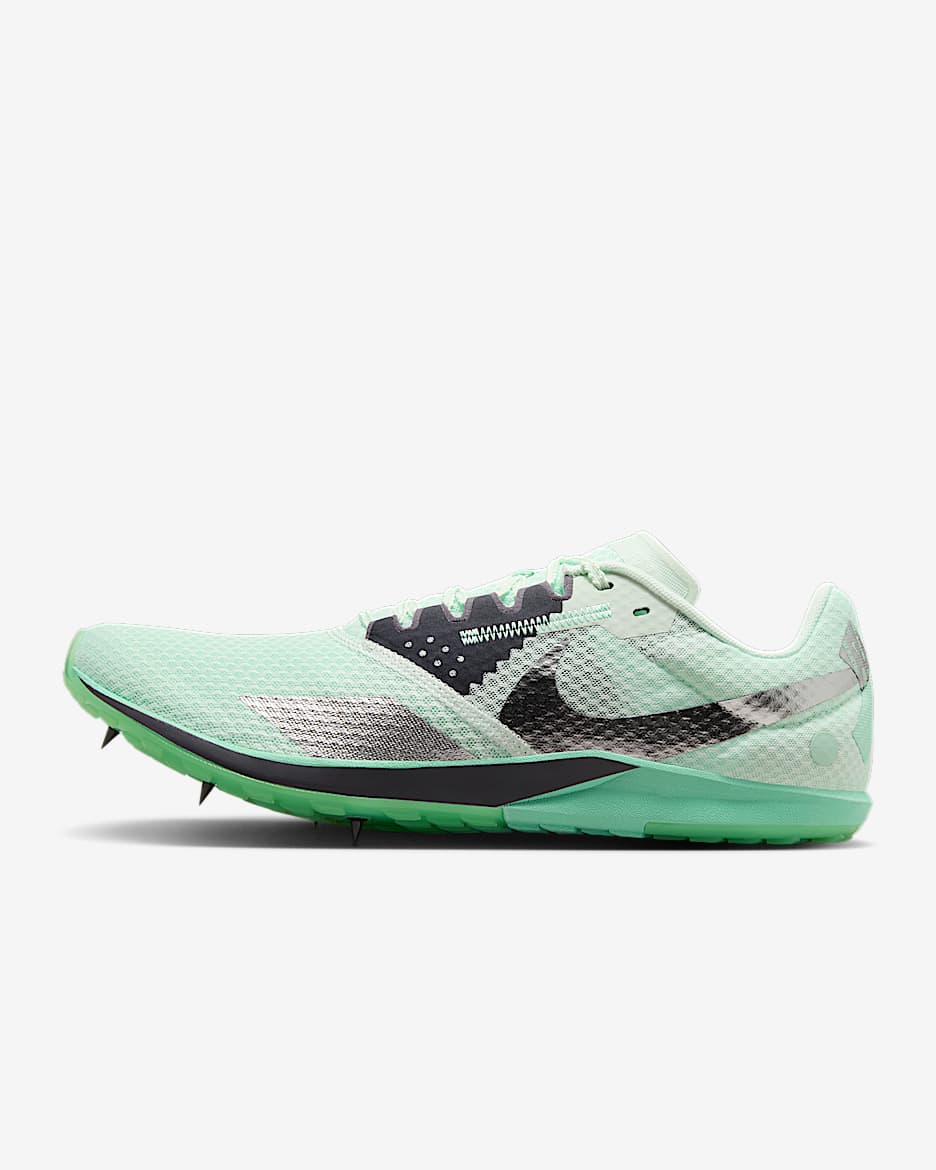 Tenis con clavos para campo traviesa Nike Rival XC 6 - Verde ligero/Verde resplandor/Espuma menta/Plata metalizado
