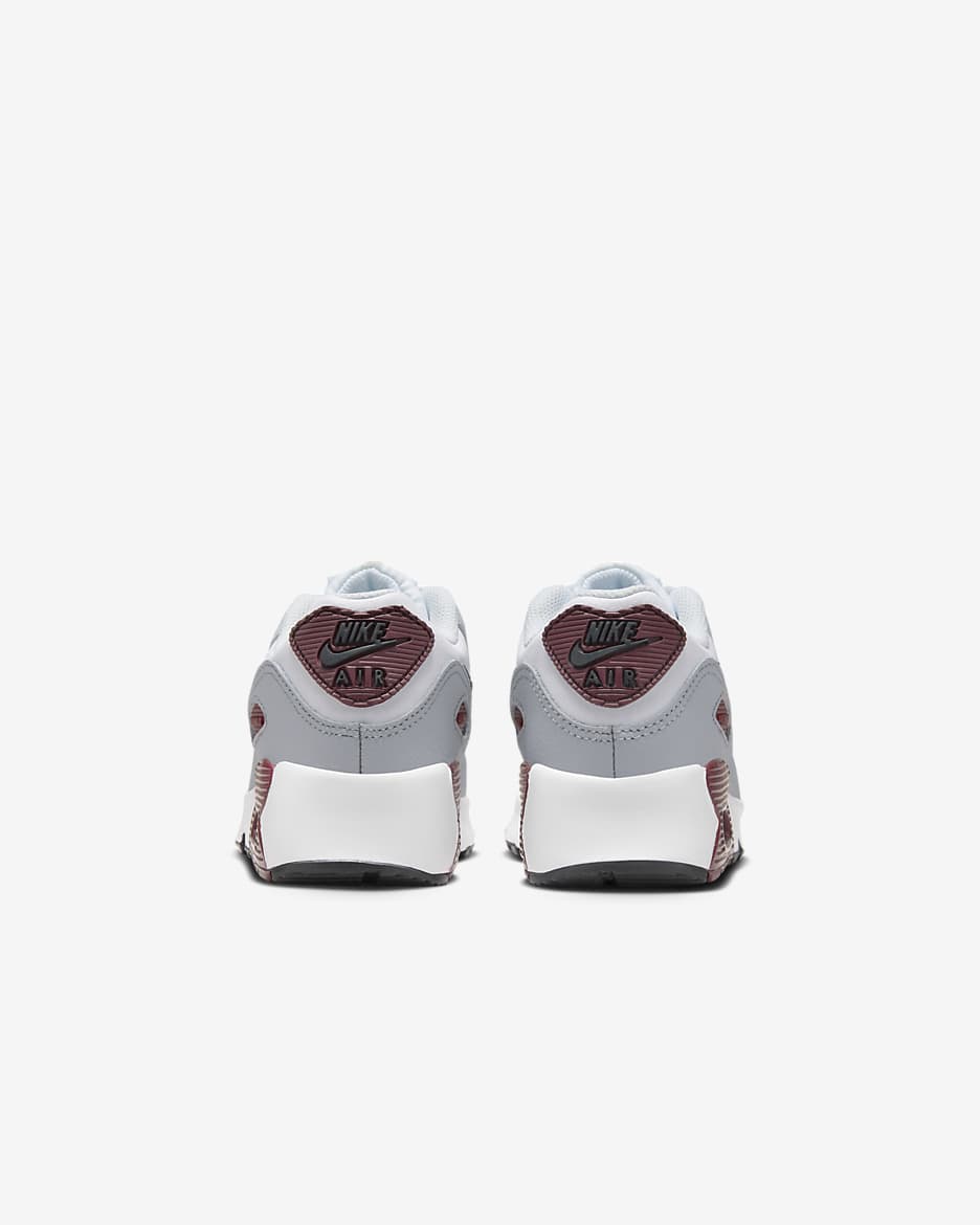 Nike Air Max 90 LTR Little Kids’ Shoes - White/Dark Team Red/Pure Platinum/Black