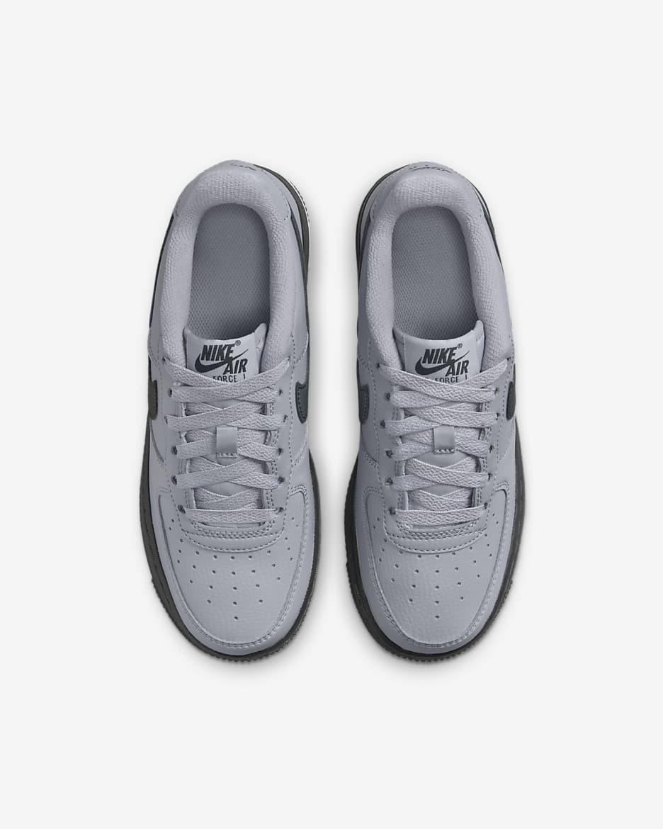 Nike Air Force 1 Older Kids' Shoes - Wolf Grey/Dark Smoke Grey