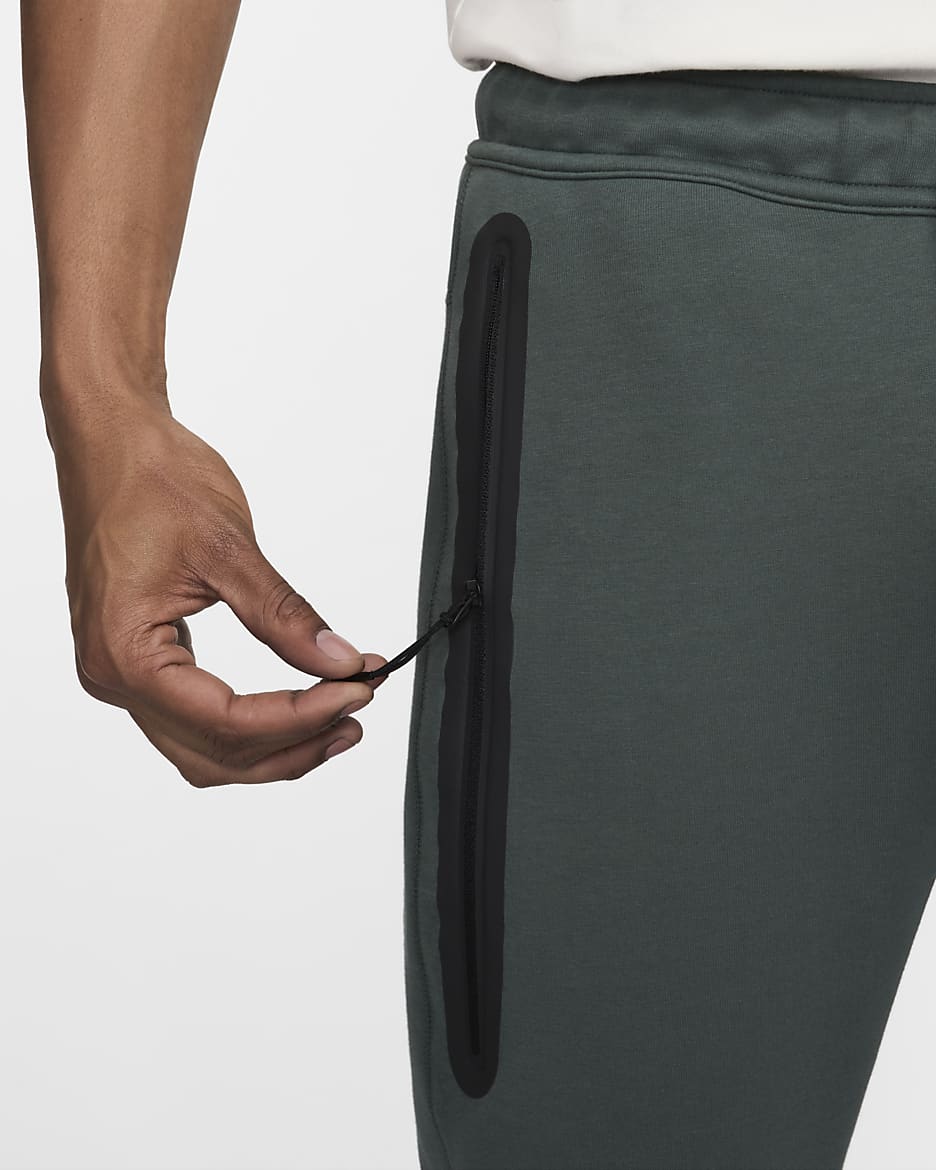 Joggers para hombre Nike Sportswear Tech Fleece - Verde vintage/Negro