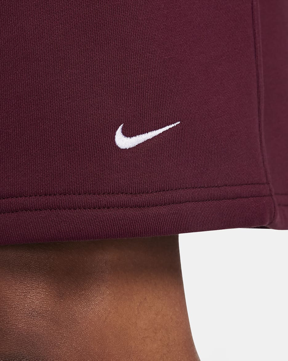 Nike Solo Swoosh Pantalón corto de tejido Fleece - Night Maroon