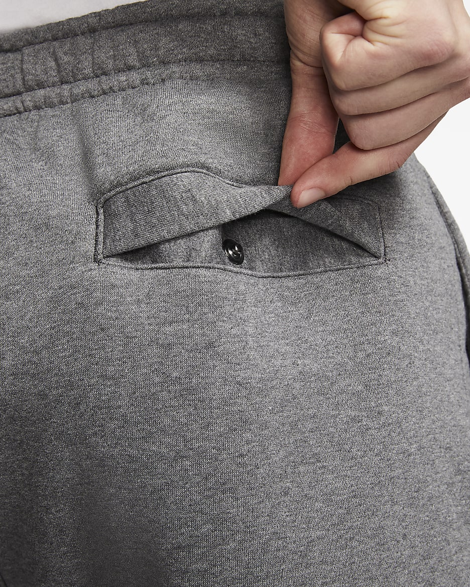 Běžecké kalhoty Nike Sportswear Club Fleece - Charcoal Heather/Anthracite/Bílá