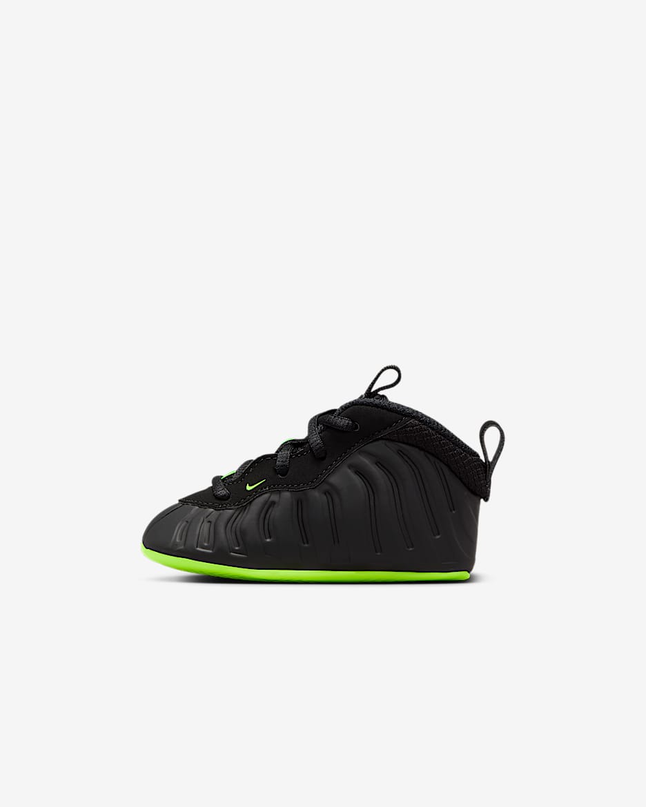 Botines de cuna para bebé Nike Posite One - Negro/Volt