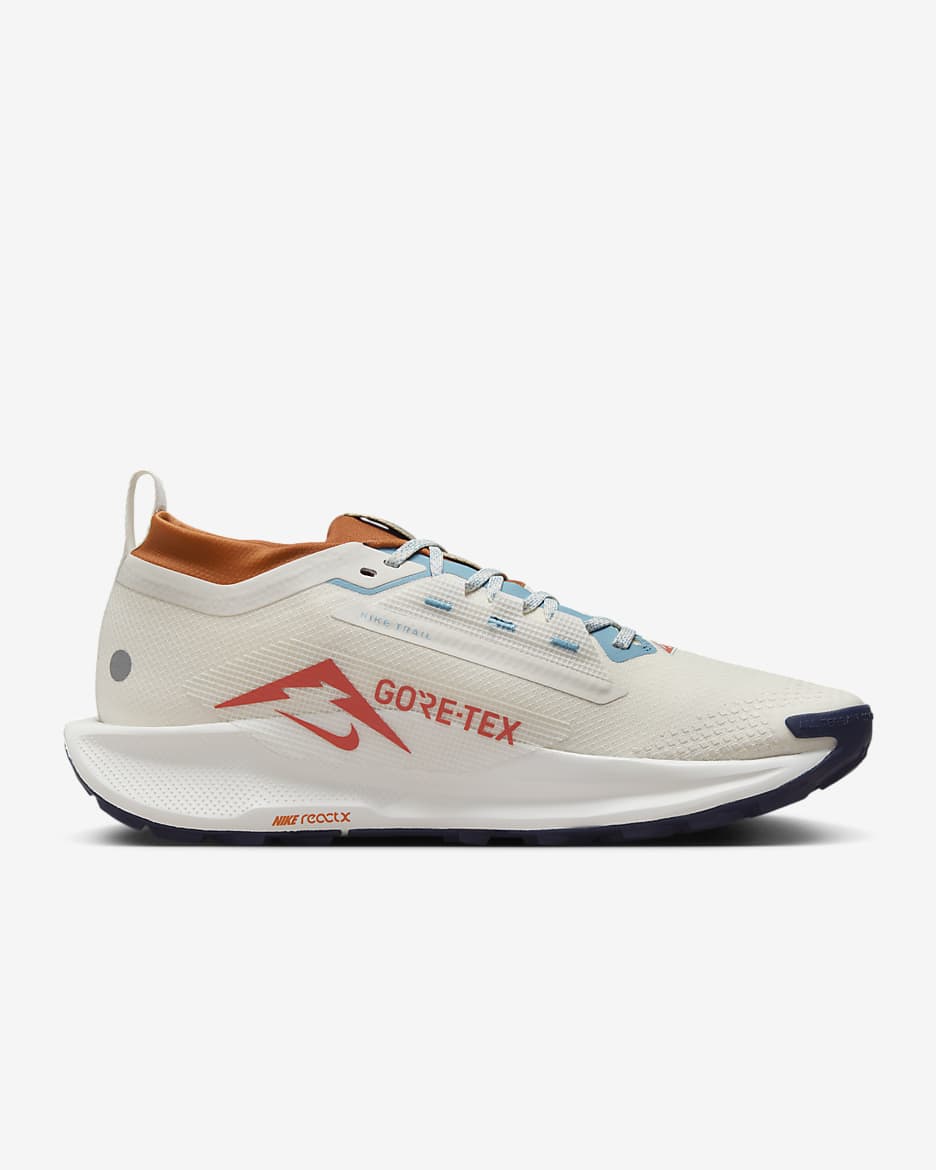 Sapatilhas de running para trilhos à prova de água Nike Pegasus Trail 5 GORE-TEX para homem - Phantom/Dark Russet/Turquesa Denim/Vintage Coral