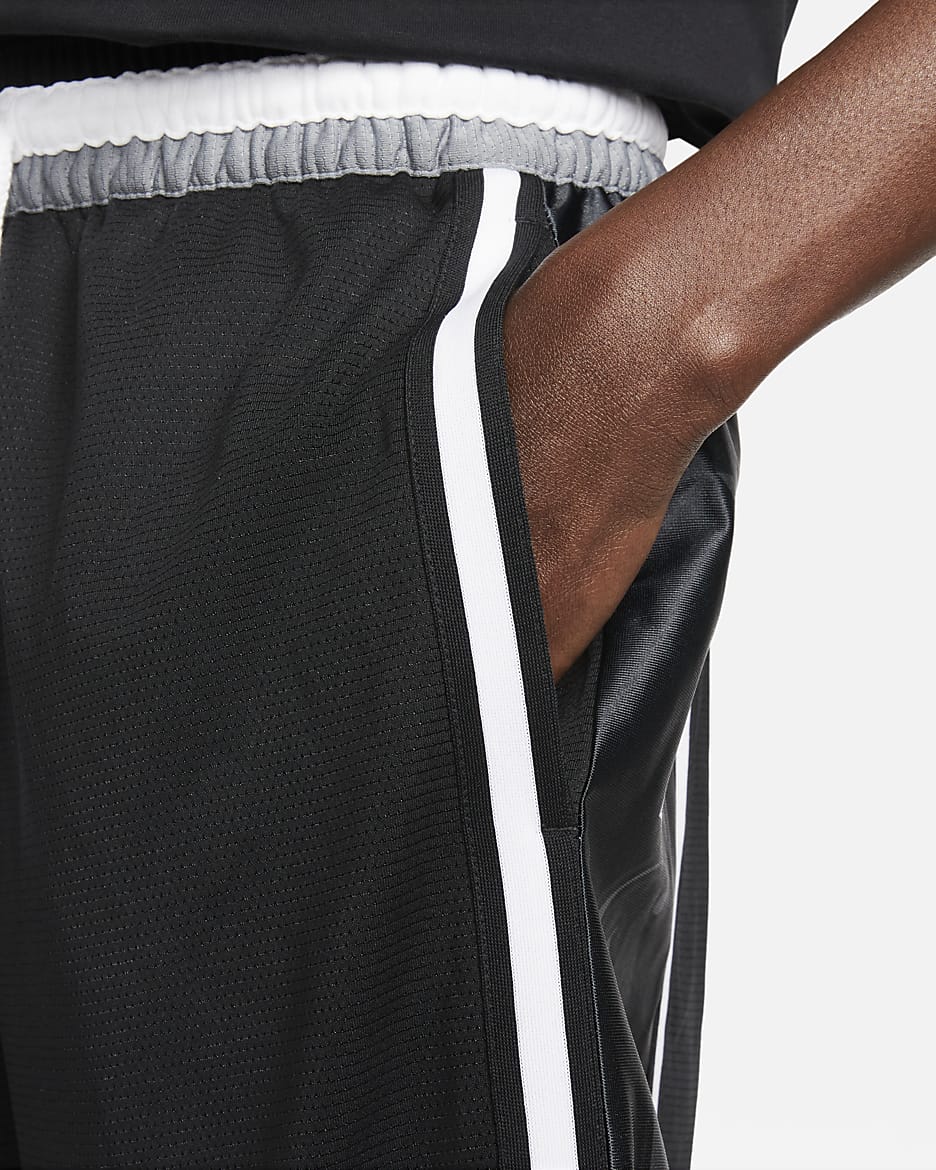 Shorts de básquetbol de 20 cm para hombre Nike Dri-FIT DNA - Negro/Negro/Gris azulado/Blanco