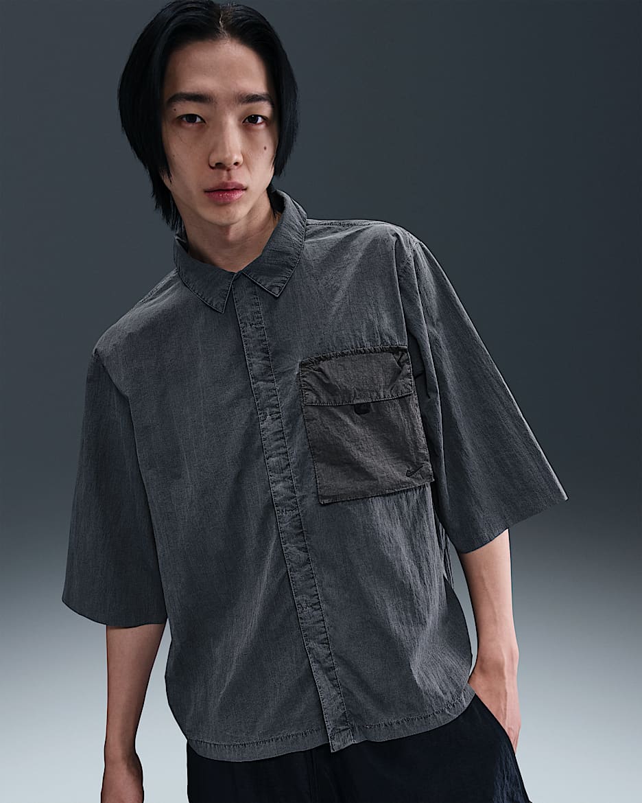 Nike Tech Men's Woven Top - Black/Black