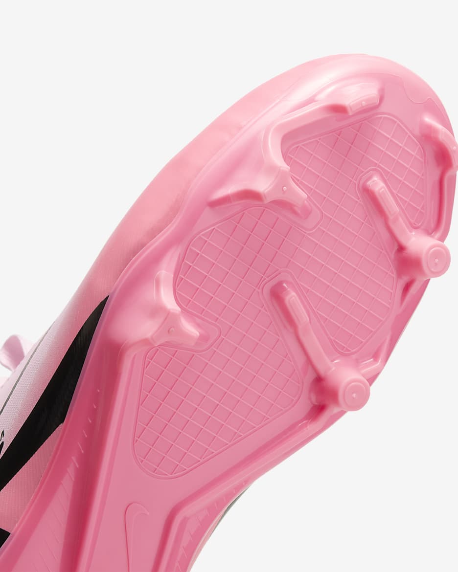 Nike Jr. Mercurial Superfly 9 Academy Younger/Older Kids' MG High-Top Football Boot - Pink Foam/Black