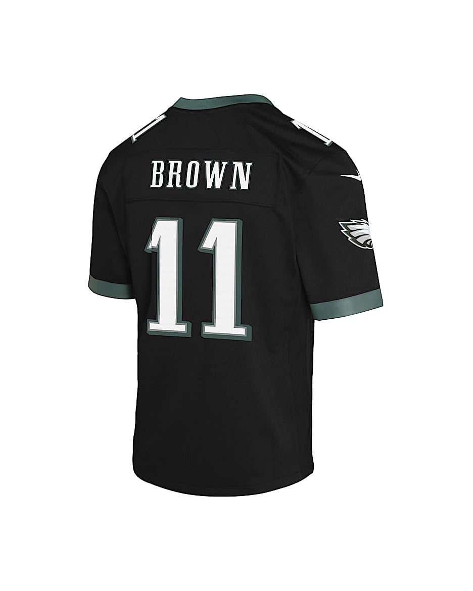 A.J. Brown Philadelphia Eagles Big Kids' Nike Dri-FIT NFL Football Jersey - Black