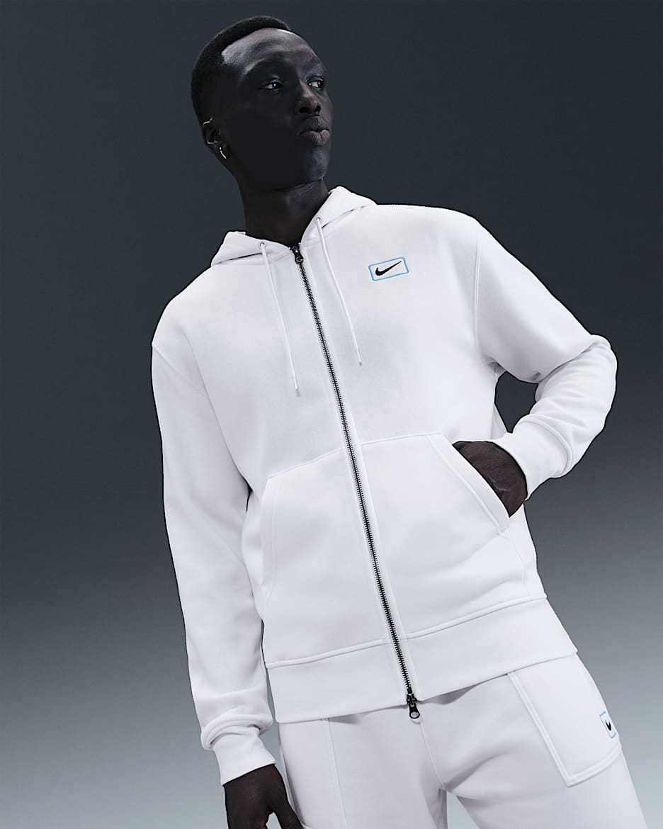 Nike Sportswear Men's Full-Zip Hoodie - Summit White