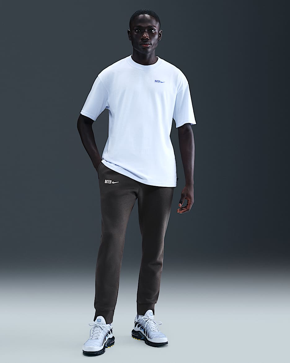 Inter de Milán Club Jogger de tejido Fleece Nike Football - Hombre - Anthracite/Football Grey