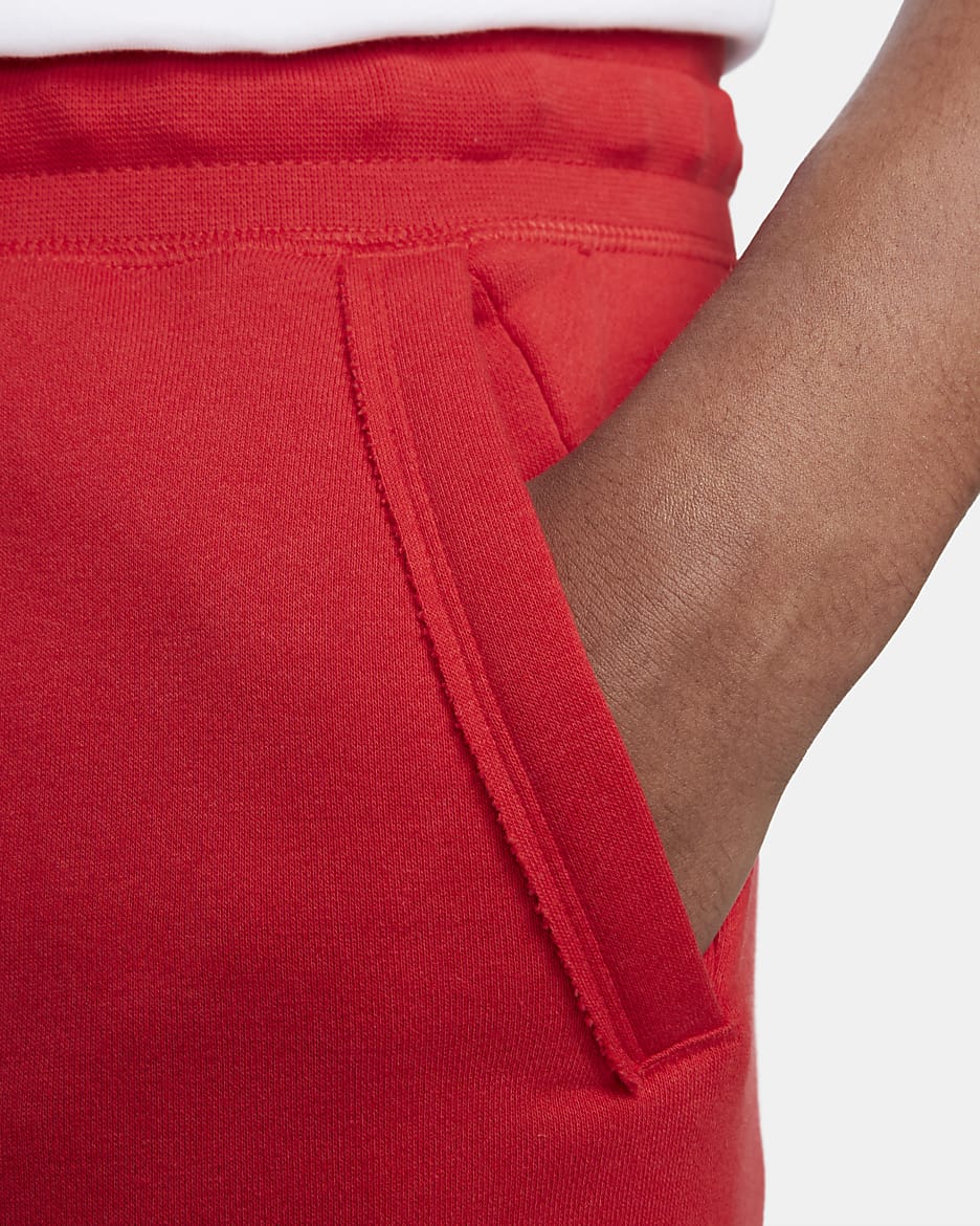 Nike Club Alumni Men's French Terry Shorts - University Red/White/White