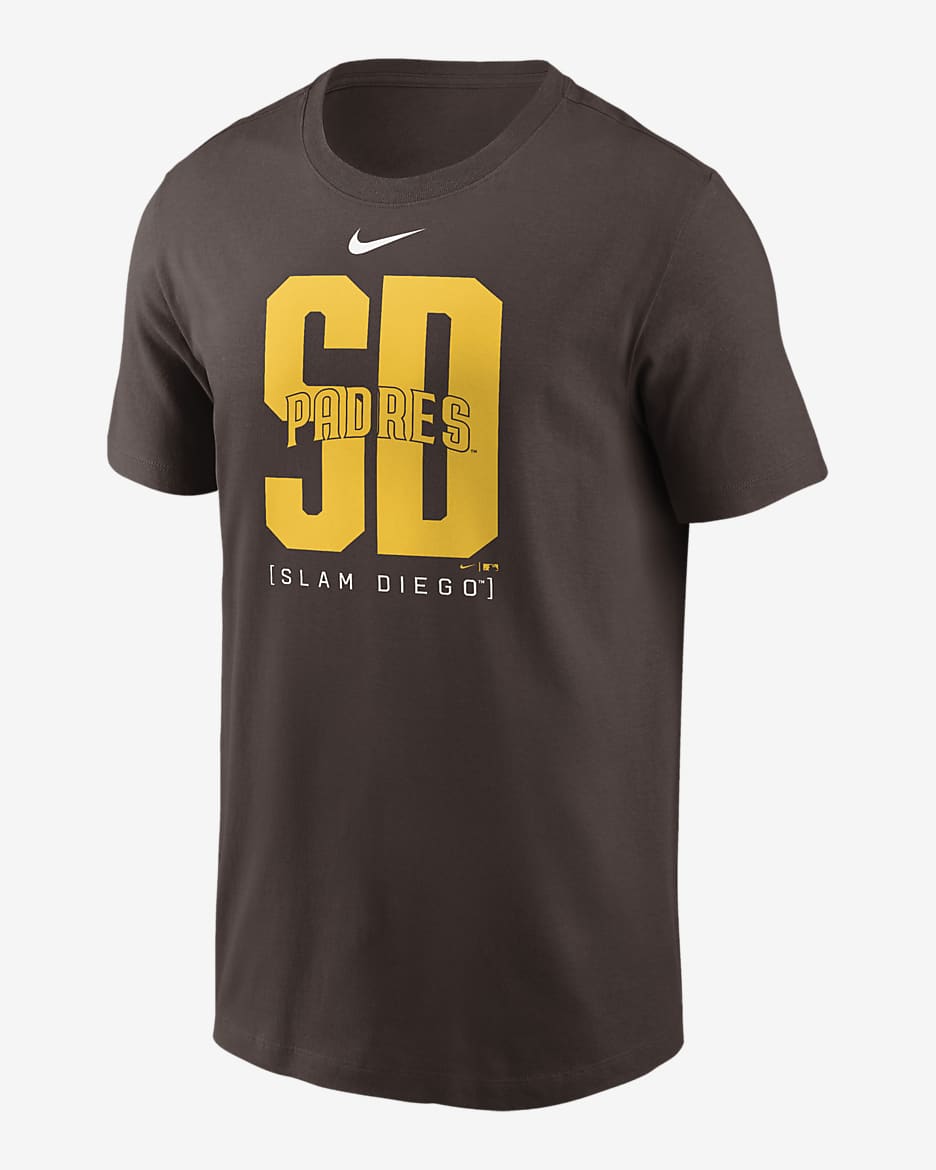 San Diego Padres Team Scoreboard Men's Nike MLB T-Shirt - Brown