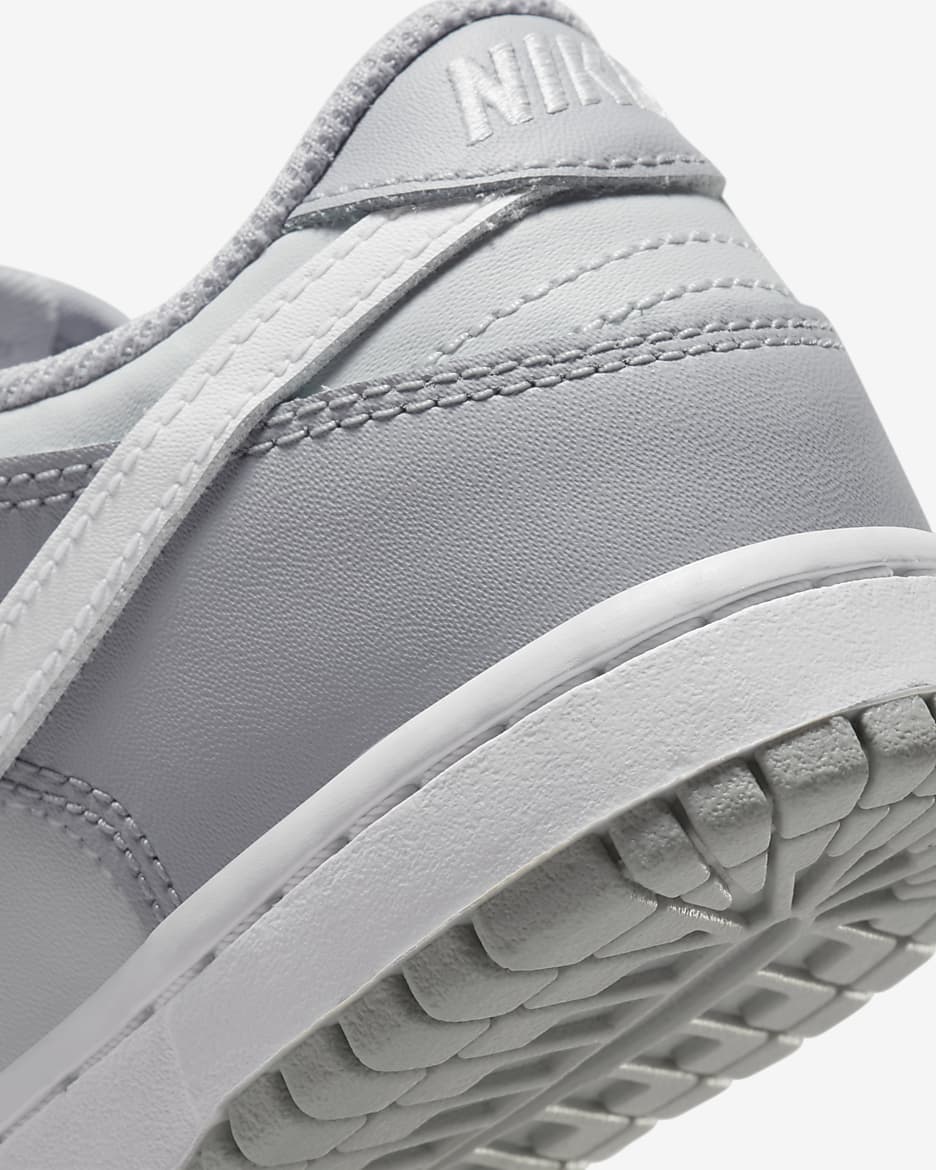 Nike Dunk Low Younger Kids' Shoes - Pure Platinum/Wolf Grey/White