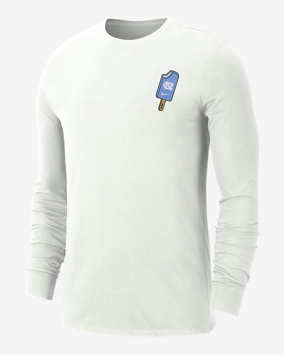 UNC Men's Nike College Long-Sleeve T-Shirt - Summit White