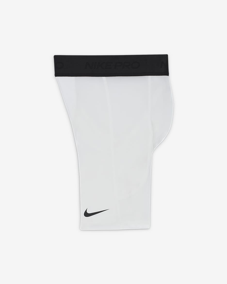 Shorts Dri-FIT para niños talla grande Nike Pro - Blanco/Blanco/Negro