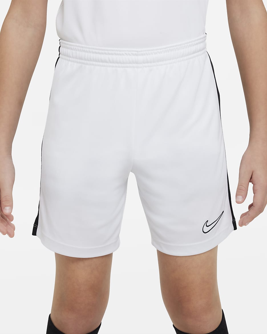 Nike Dri-FIT Academy23 Kids' Football Shorts - White/Black/Black