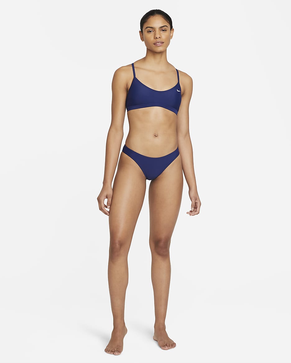 Nike Solid Women's Tri-Back Bikini Top - Blue Void