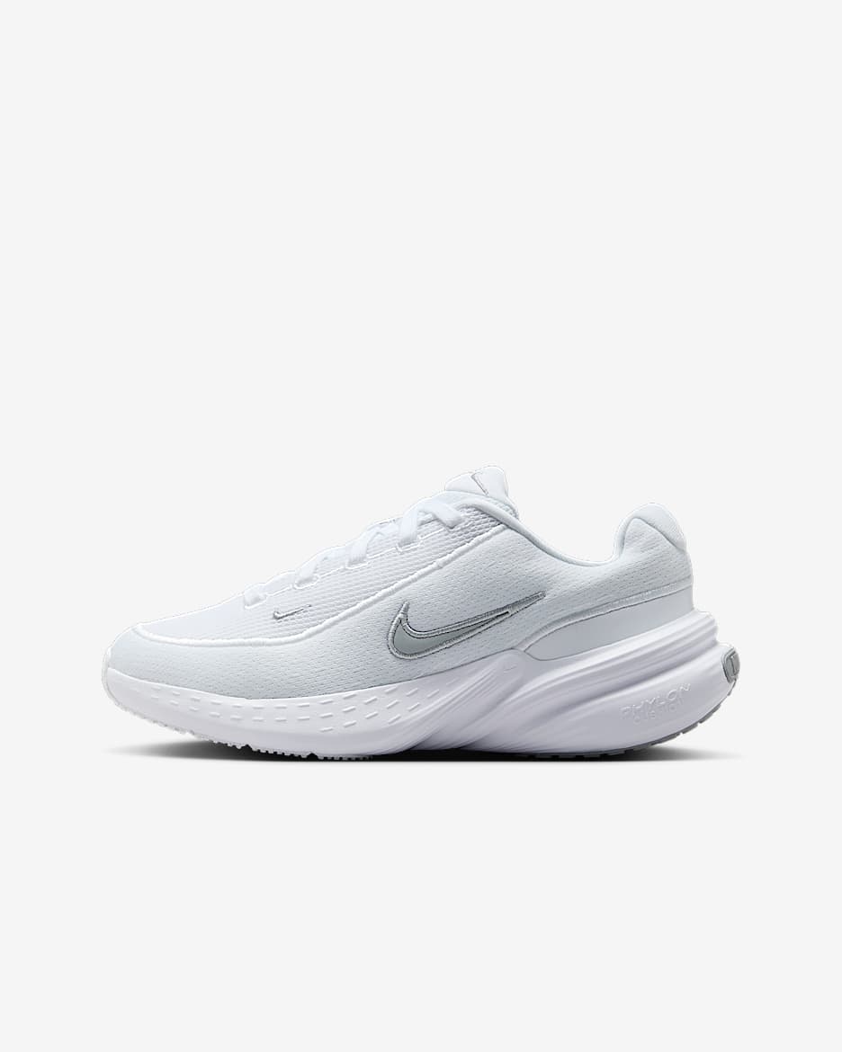Tenis para niños grandes Nike Uplift SC - Blanco/Gris lobo