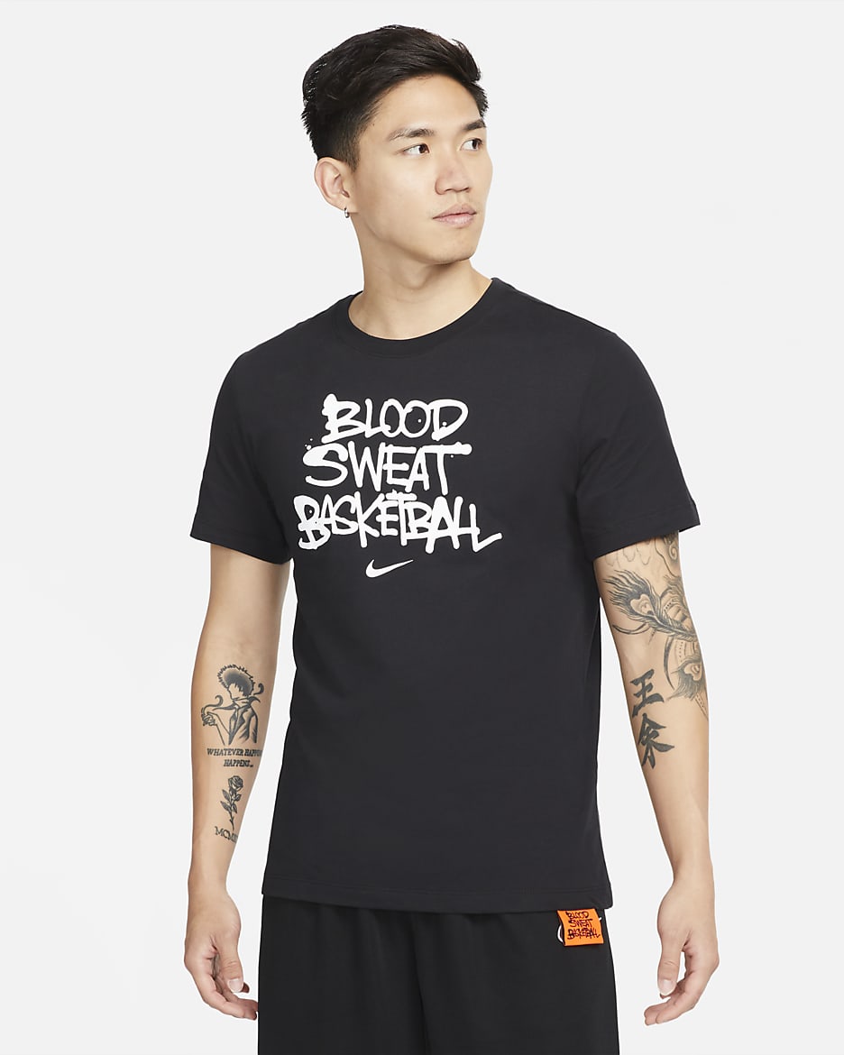 Nike Dri-FIT "Blood, Sweat, Basketball" Men's Basketball T-Shirt - Black