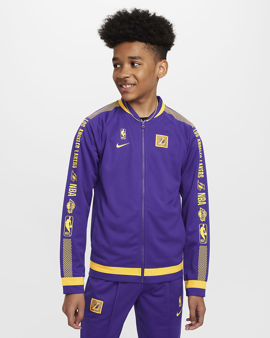 Los Angeles Lakers Starting 5 Older Kids' Nike Dri-FIT NBA Tracksuit - Field Purple