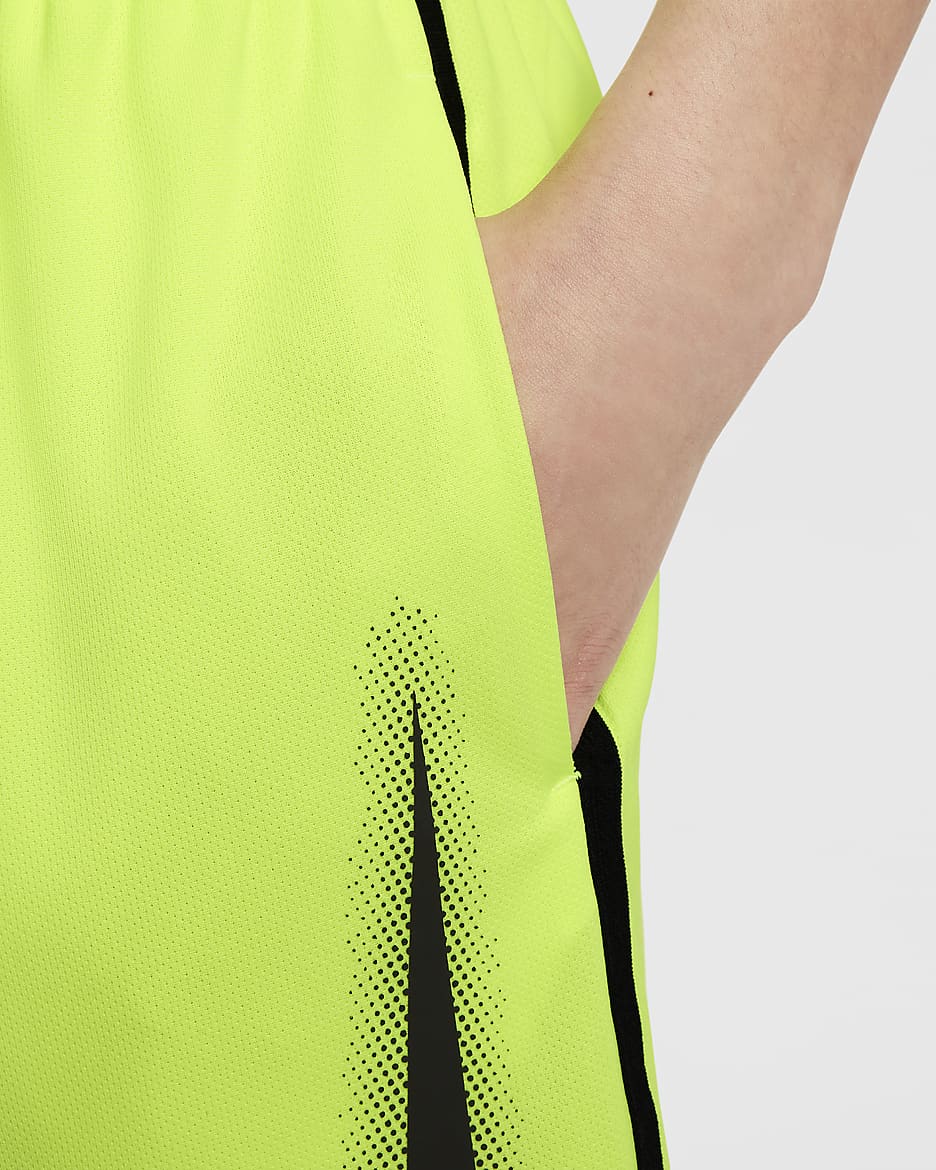 Nike Multi Big Kids' (Boys') Dri-FIT Graphic Training Shorts - Volt/Black/Black