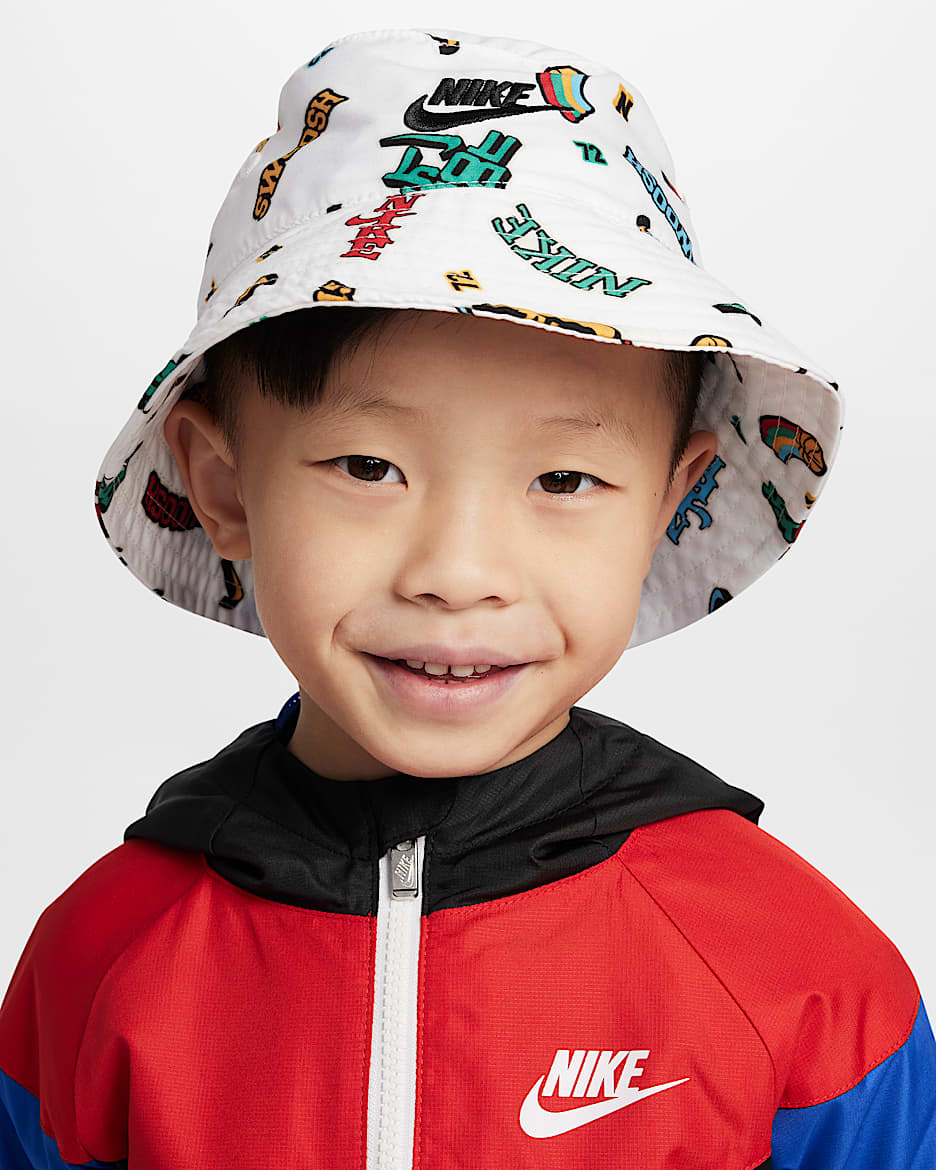 Nike Futura UPF 40+ Toddler Bucket Hat - White