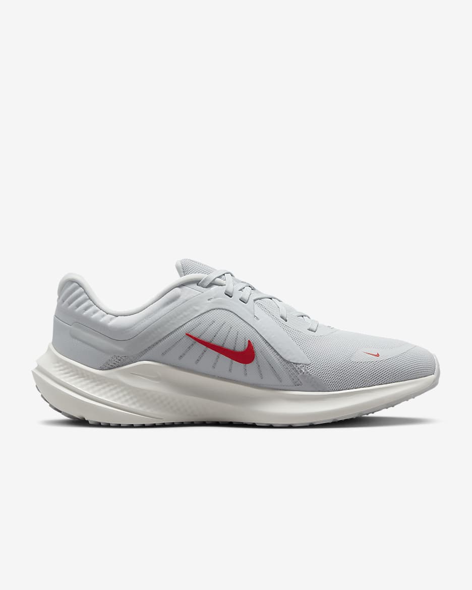 รองเท้าวิ่งโร้ดรันนิ่งผู้หญิง Nike Quest 5 - Pure Platinum/Wolf Grey/Summit White/Light Crimson