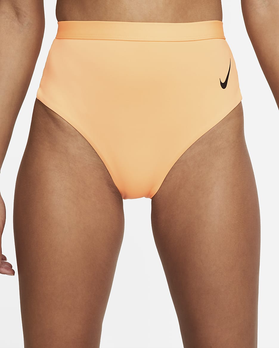 Nike Sneakerkini Women's High Waist Cheeky Bottom - Peach Cream