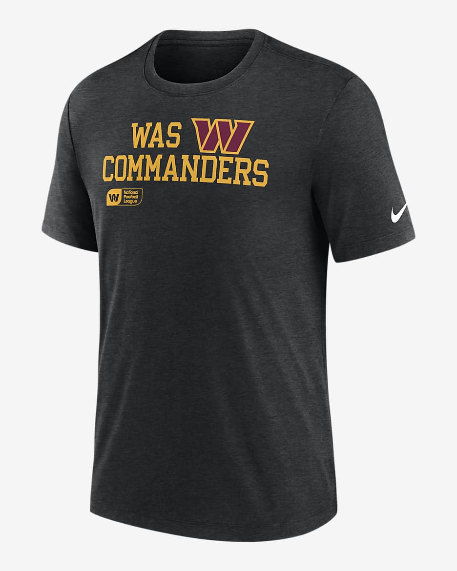 Washington Commanders Overlap Lockup Men's Nike NFL T-Shirt - Black