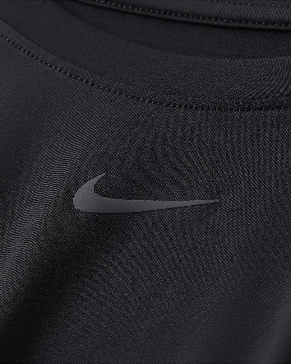 Top a manica corta Dri-FIT Nike One Classic (Plus size) – Donna - Nero/Nero
