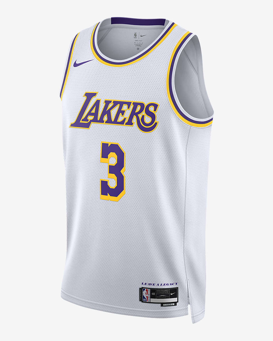 Los Angeles Lakers Association Edition 2022/23 Men's Nike Dri-FIT NBA Swingman Jersey - White