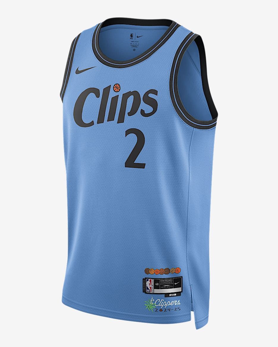 Jersey Nike Dri-FIT de la NBA Swingman para hombre Kawhi Leonard LA Clippers 2024/25 City Edition - Costa