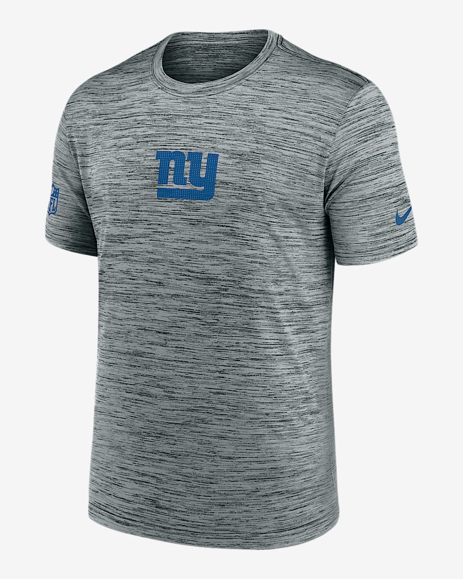 New York Giants Sideline Team Issue Velocity Men's Nike Dri-FIT NFL T-Shirt - Grey