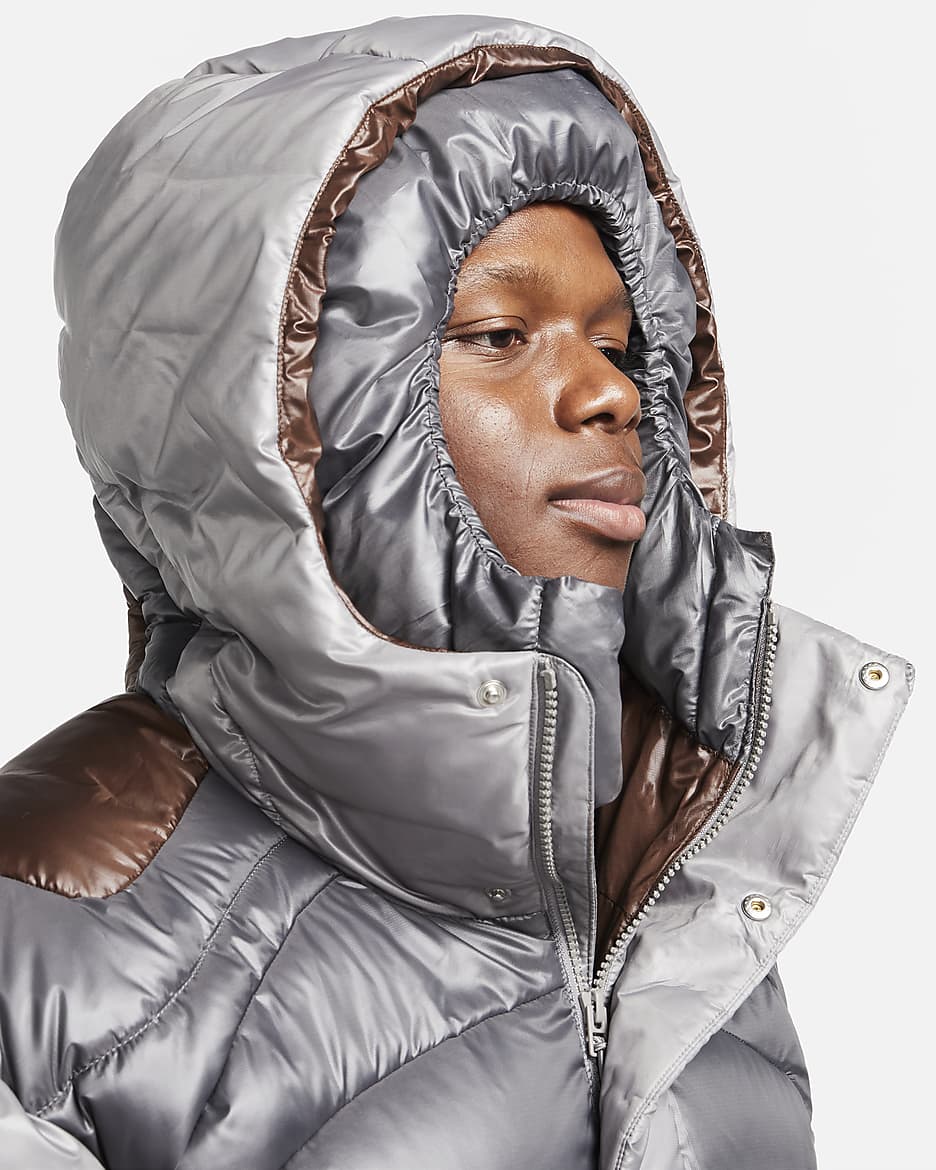 Nike Sportswear Tech Pack Men's Therma-FIT ADV Oversized Water-Repellent Hooded Jacket - Flat Pewter/Iron Grey