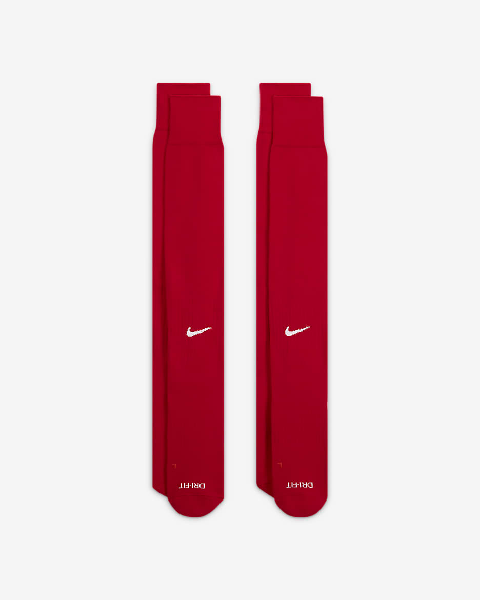 Calcetines de Béisbol/Softbol hasta la rodilla para niños (2 pares) Nike Swoosh Nike - Rojo universitario/Blanco