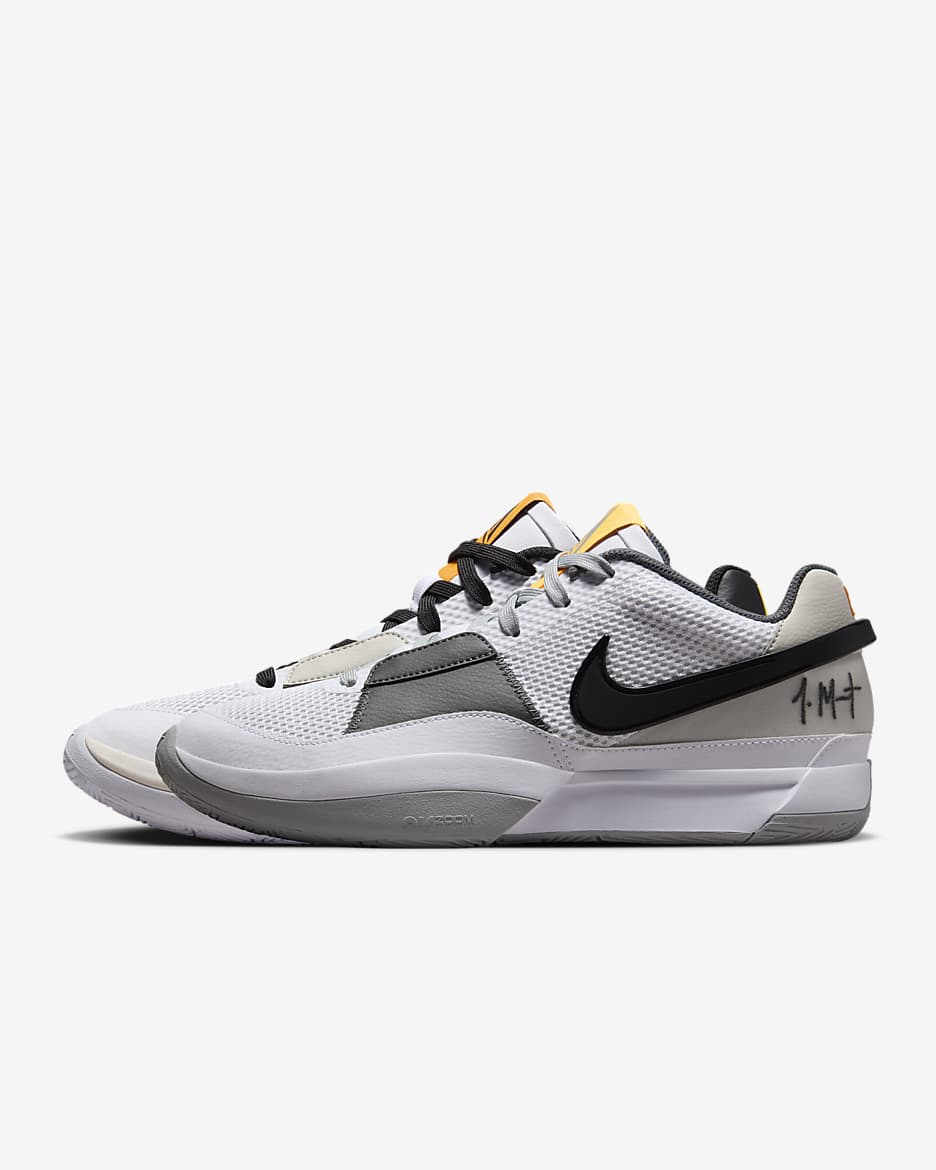 JA 1 EP 'Hunger' Basketball Shoes - White/Black/Phantom/Light Smoke Grey