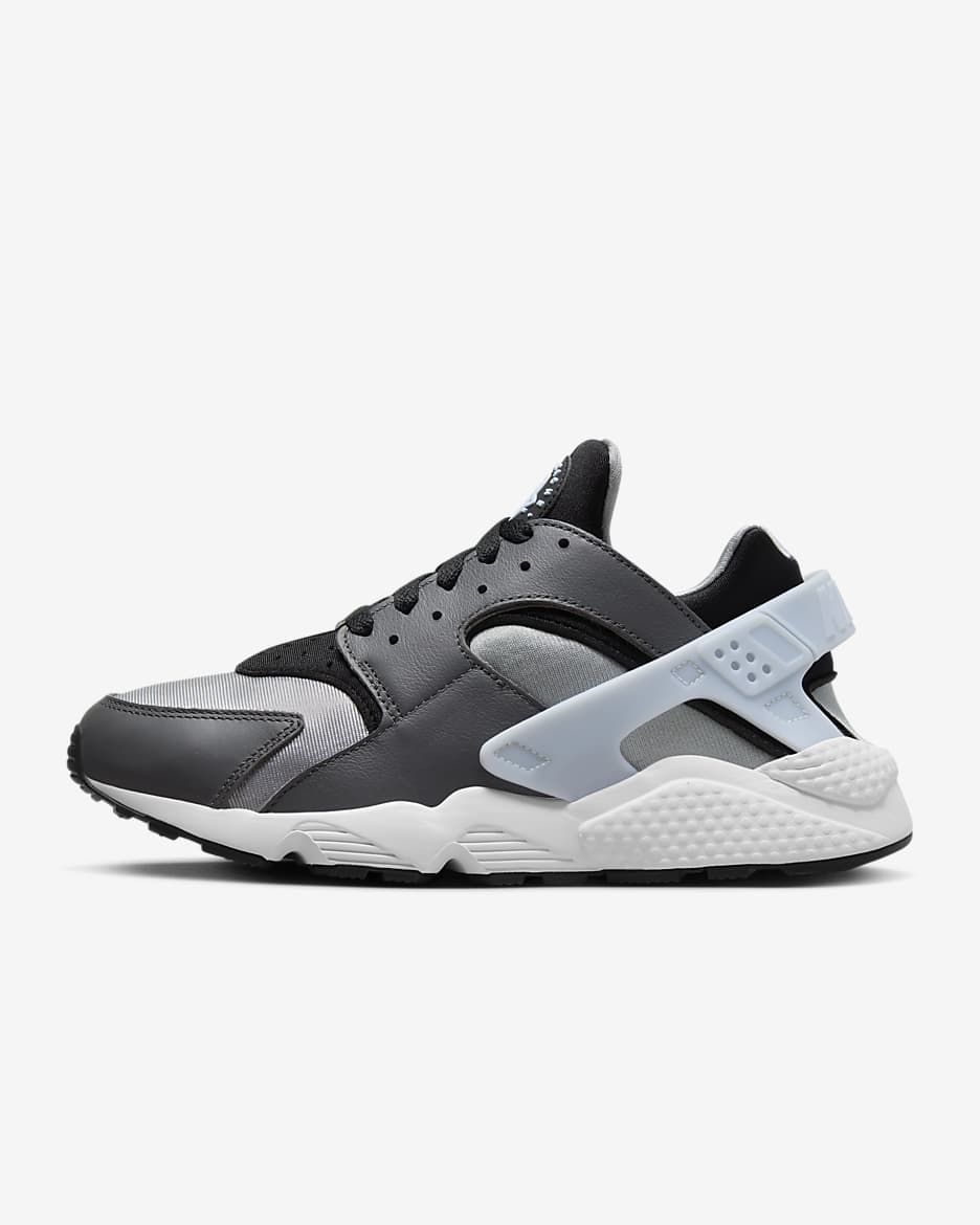 Calzado para hombre Nike Air Huarache - Negro/Gris humo claro/Tinte azul/Gris hierro