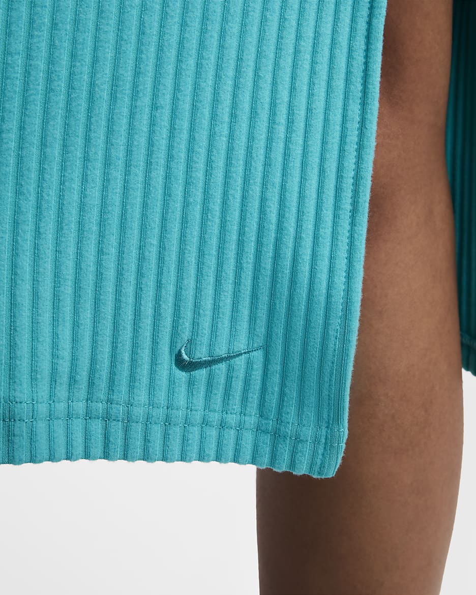 Nike Sportswear Chill Rib Women's Slim Midi Skirt - Dusty Cactus/Dusty Cactus