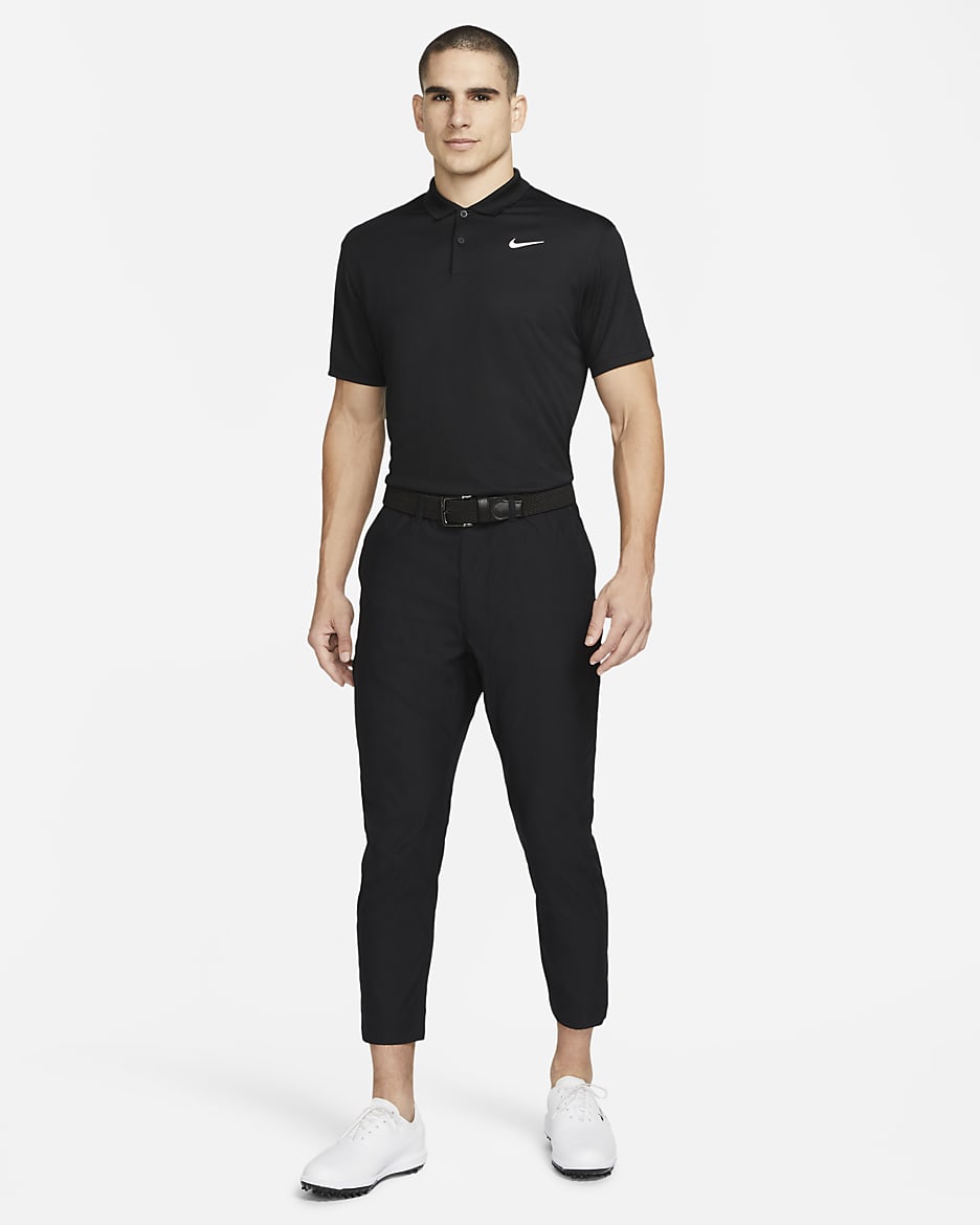 Polo de tennis NikeCourt Dri-FIT pour Homme - Noir/Blanc