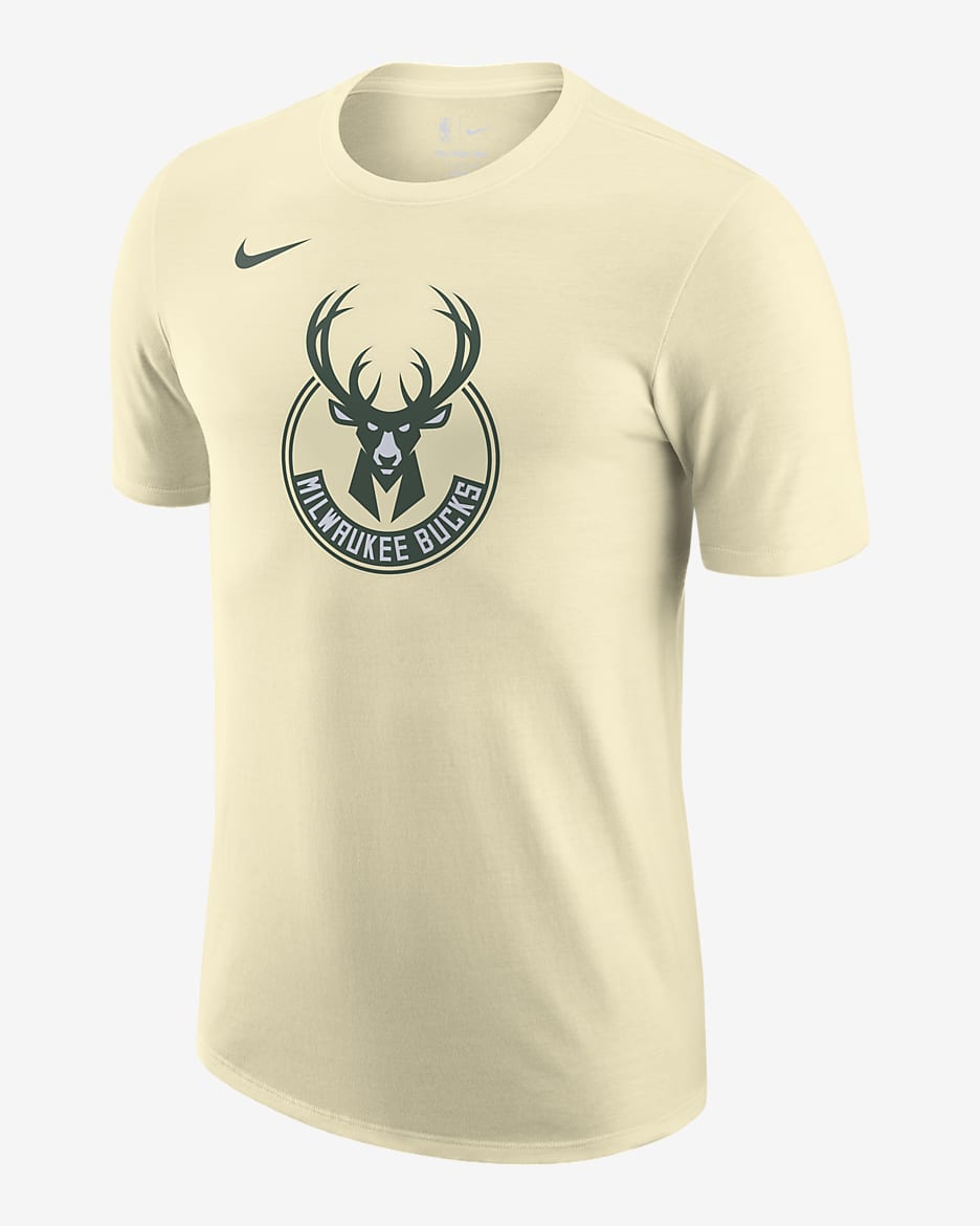 T-shirt Milwaukee Bucks Essential Nike NBA – Uomo - Flat Opal