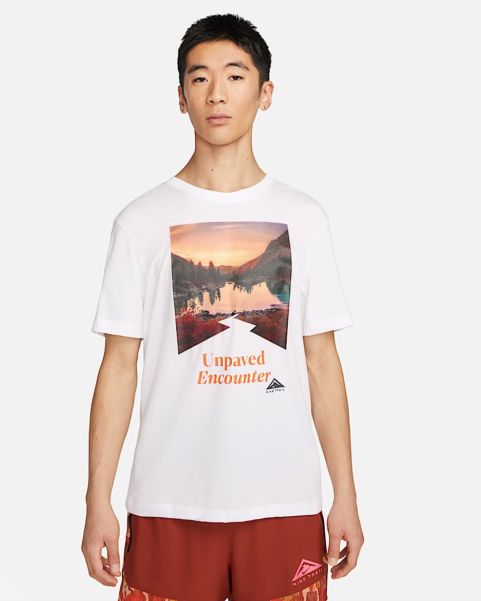 Nike Trail Dri-FIT Men's Running T-Shirt - White