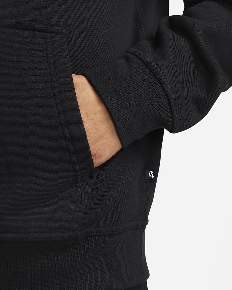 Nike SB Fleece Skate Pullover Hoodie - Black