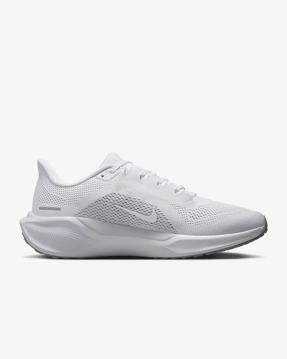 Nike Pegasus 41 Women's Road Running Shoes - White/Pure Platinum/Metallic Silver/White