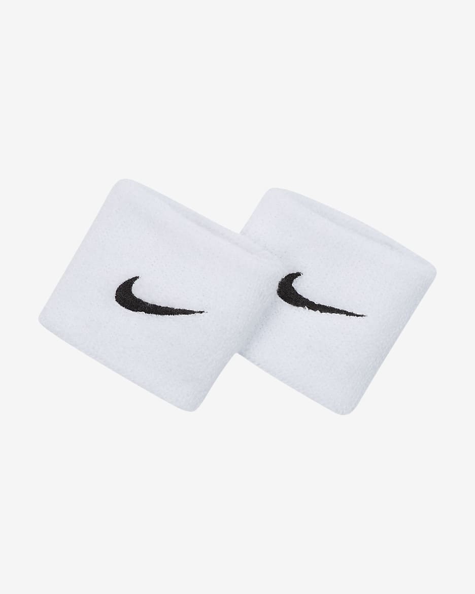 Nike Swoosh Wristbands - White/Black