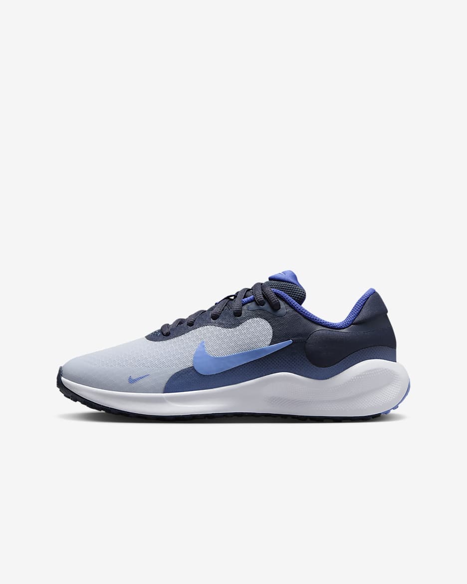 Nike Revolution 7 Older Kids' Running Shoes - Football Grey/Thunder Blue/Astronomy Blue/Royal Pulse