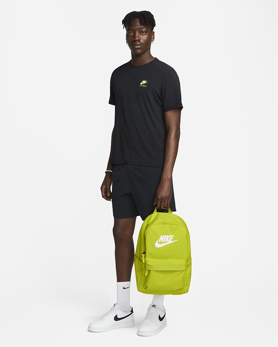 Nike Heritage Backpack (25L) - Bright Cactus/Bright Cactus/White