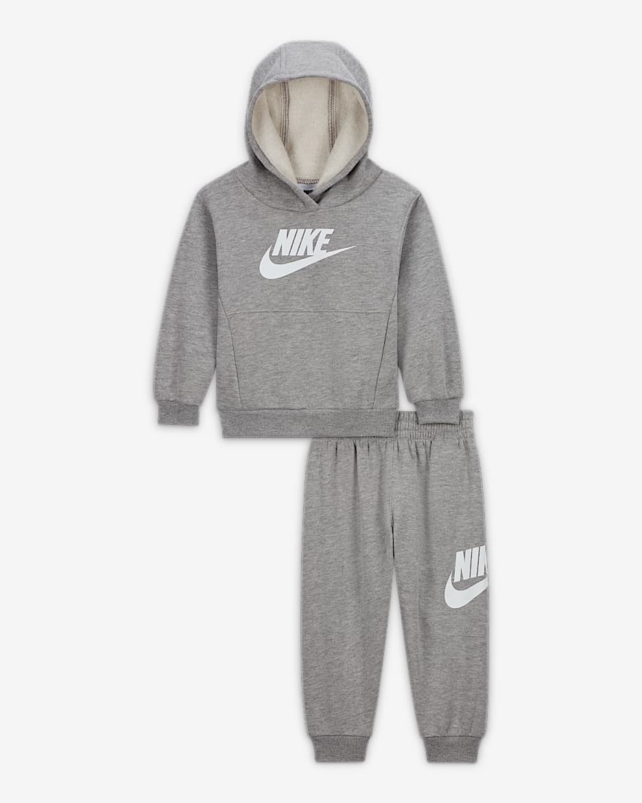 Σετ δύο τεμαχίων Nike Club Fleece Set για βρέφη - Dark Grey Heather