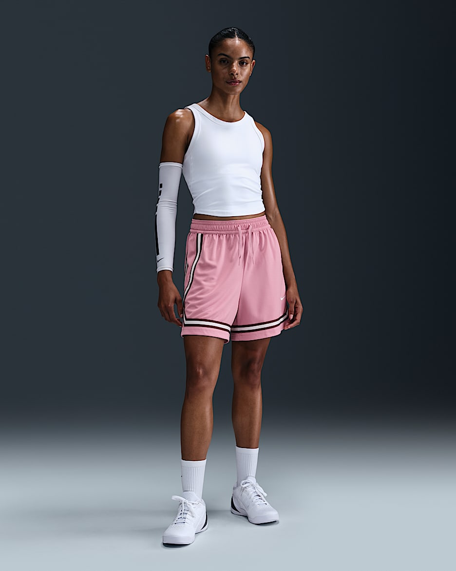 Nike Crossover Women's Dri-FIT 12.5cm (approx.) Basketball Shorts - Elemental Pink/White