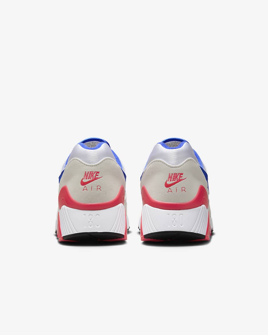 Nike Air 180 Men's Shoes - White/Solar Red/Black/Ultramarine