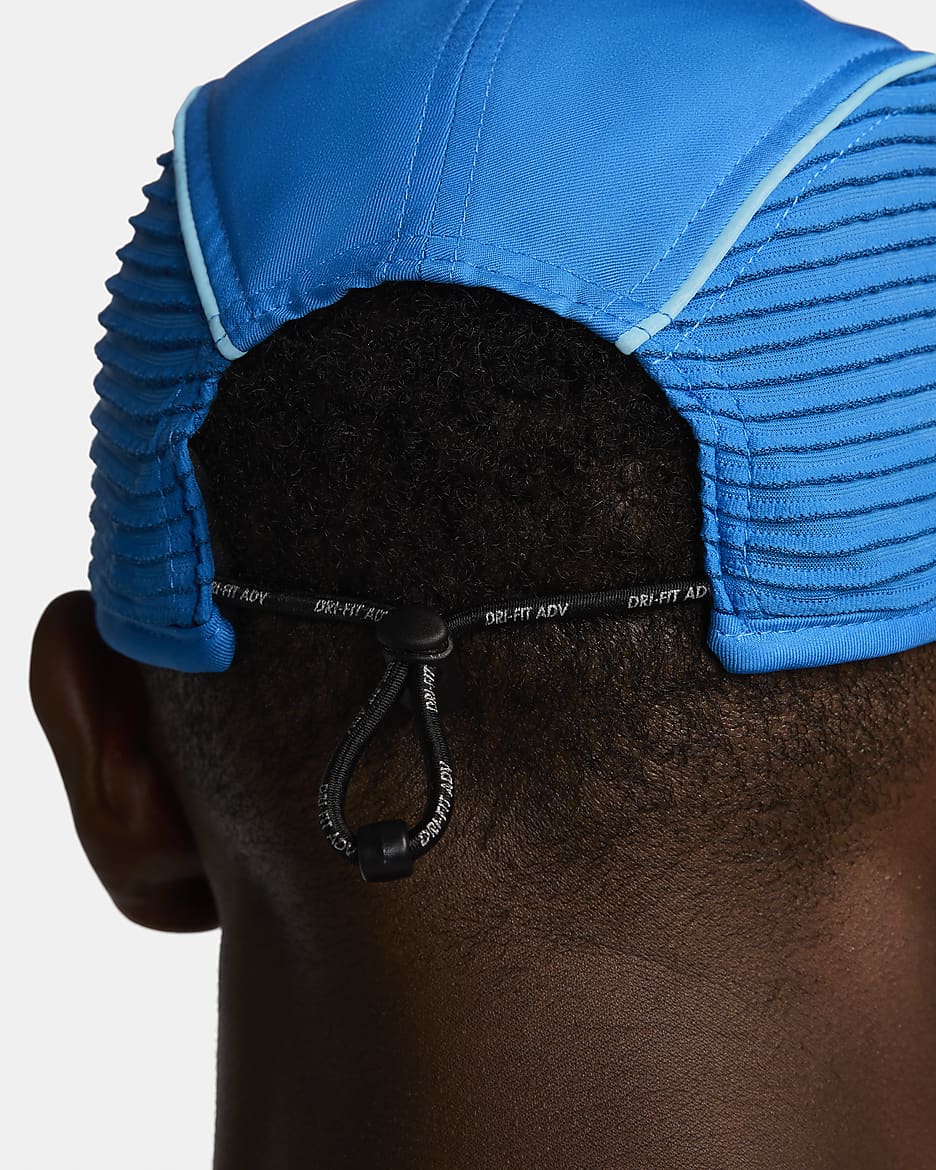 Nike Dri-FIT ADV Fly Unstructured AeroBill AeroAdapt Cap - Photo Blue/Anthracite/Light Laser Orange